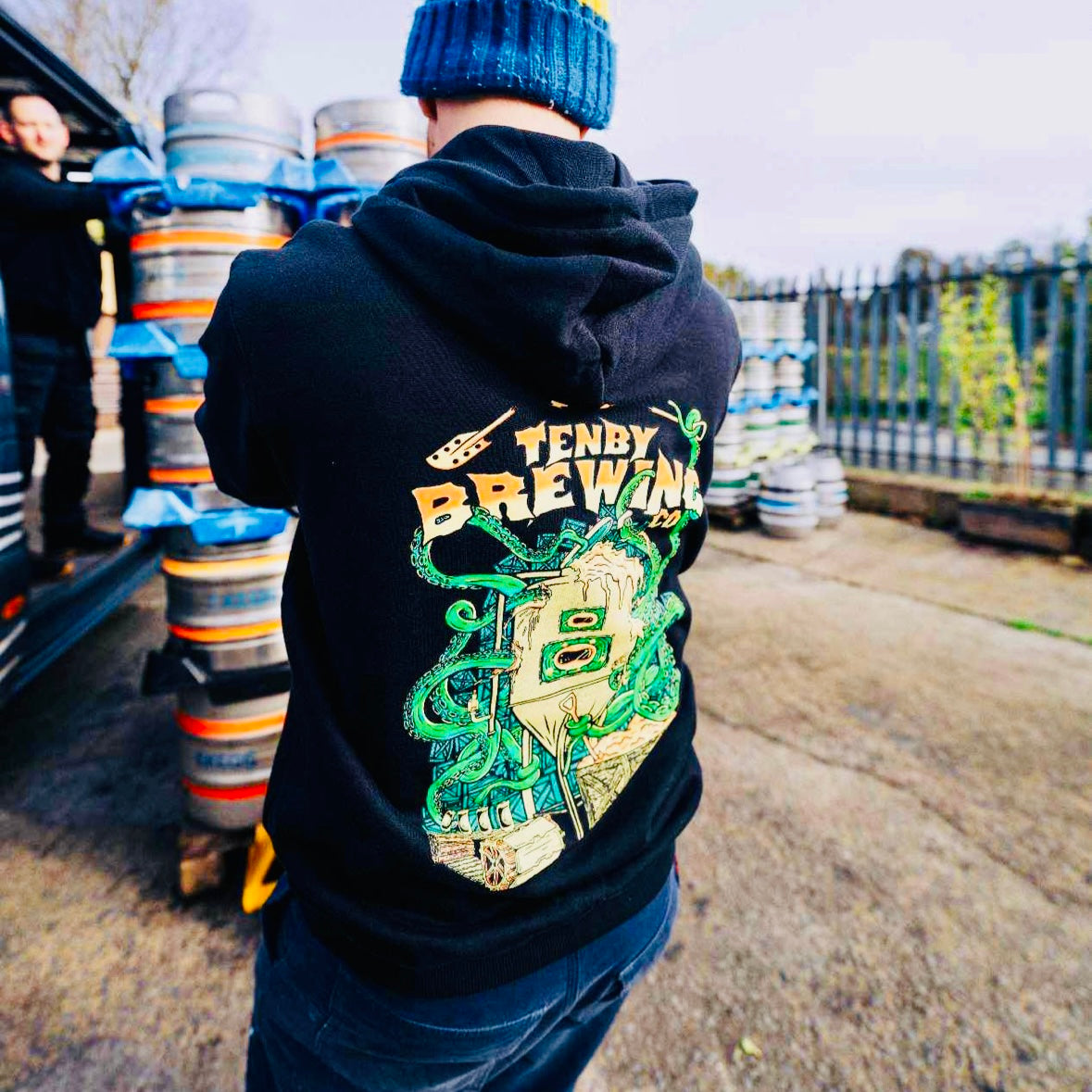 Brewed by the Beast Hoodie Tenby Brewing Co